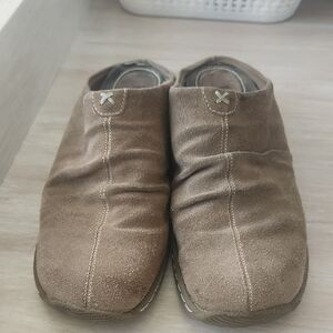 Brown Suede Slip-On Shoes